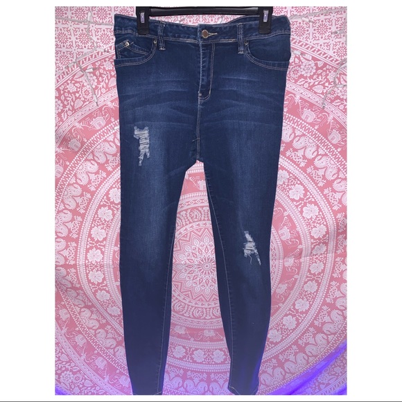 size 13 mid rise skinny jeans - Picture 1 of 3